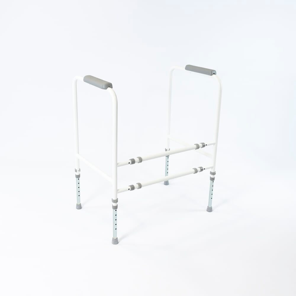 Alternative view of NRS Economy Toilet Frame, showing different angle or usage.