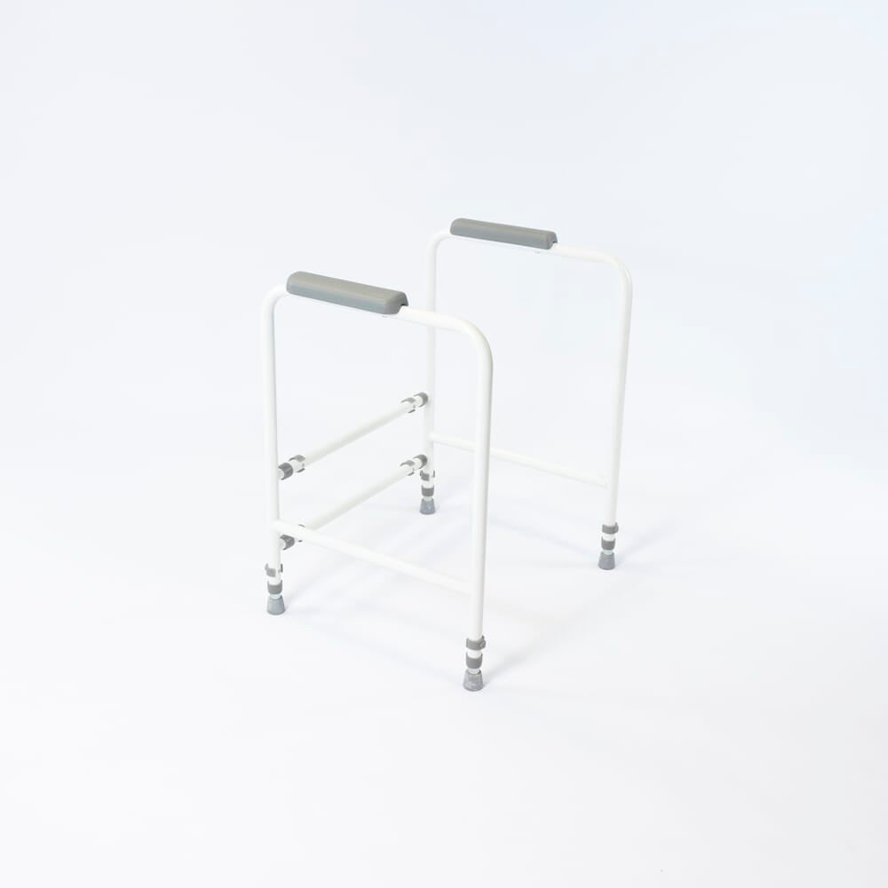 Lifestyle image of NRS Economy Toilet Frame being used in a real-life setting.