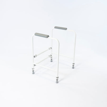 Lifestyle image of NRS Economy Toilet Frame being used in a real-life setting.