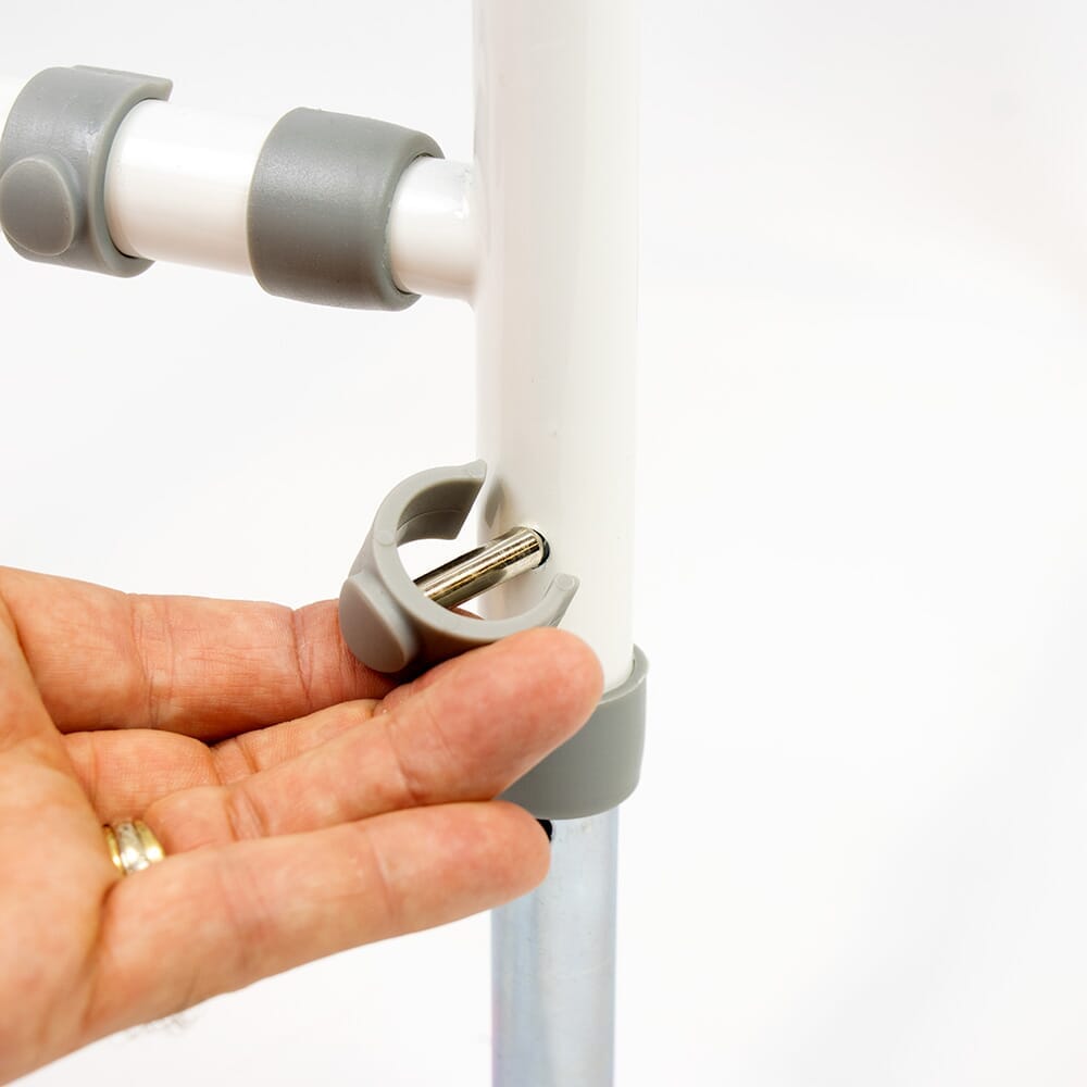 Alternative view of NRS Economy Toilet Frame Spares Kit, showing different angle or usage.