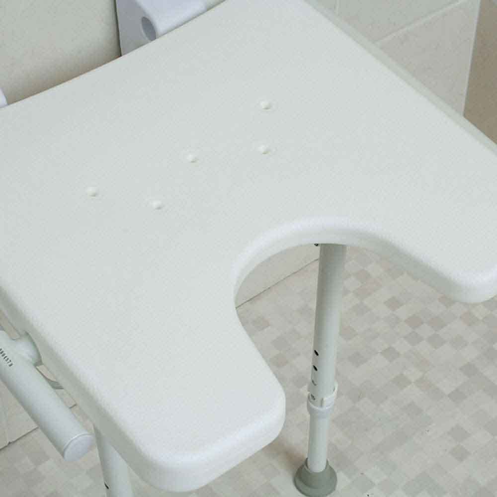 Alternative view of NRS Economy Wall Mounted Shower Seat, showing different angle or usage.
