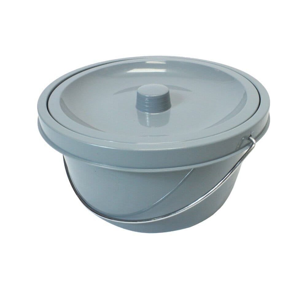 Another close-up of a component of NRS Folding Commode such as the lid hinge or flush mechanism.