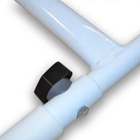 Diagram or packaging of NRS Folding Easy Fit Bed Rail highlighting dimensions or features.