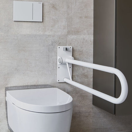Image of NRS Folding Toilet Support Rail on a plain background.
