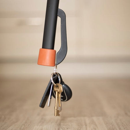 Close-up of the ferrule or base of NRS Freestyle Grab and Go Walking Stick walking stick, showing the non-slip tip.