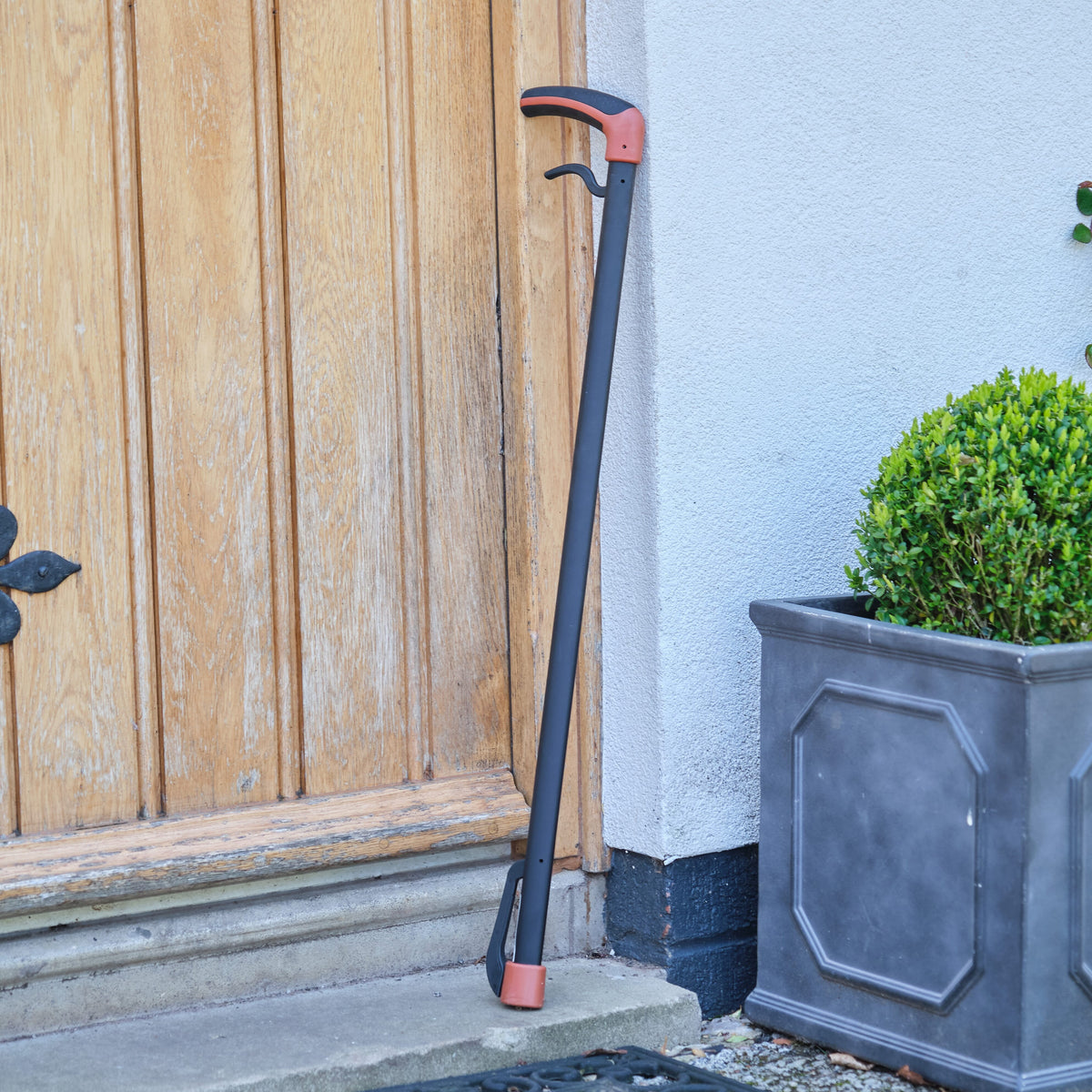 Close-up of the ferrule or base of NRS Freestyle Grab and Go Walking Stick walking stick, showing the non-slip tip.
