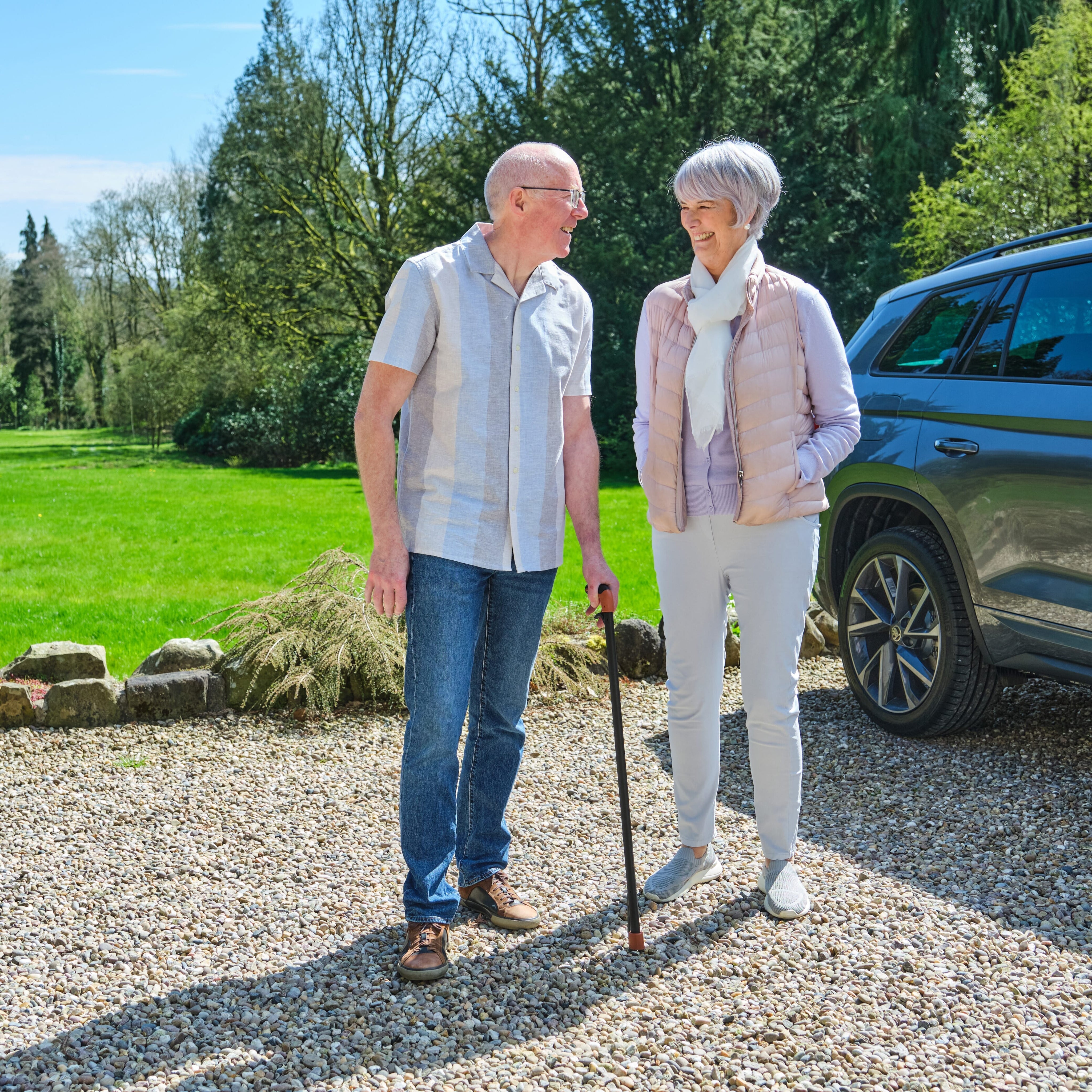 Close-up of the ferrule or base of NRS Freestyle Grab and Go Walking Stick walking stick, showing the non-slip tip.