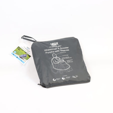 Close-up of a feature of NRS Freestyle Sleeved Mobility Scooter Poncho.