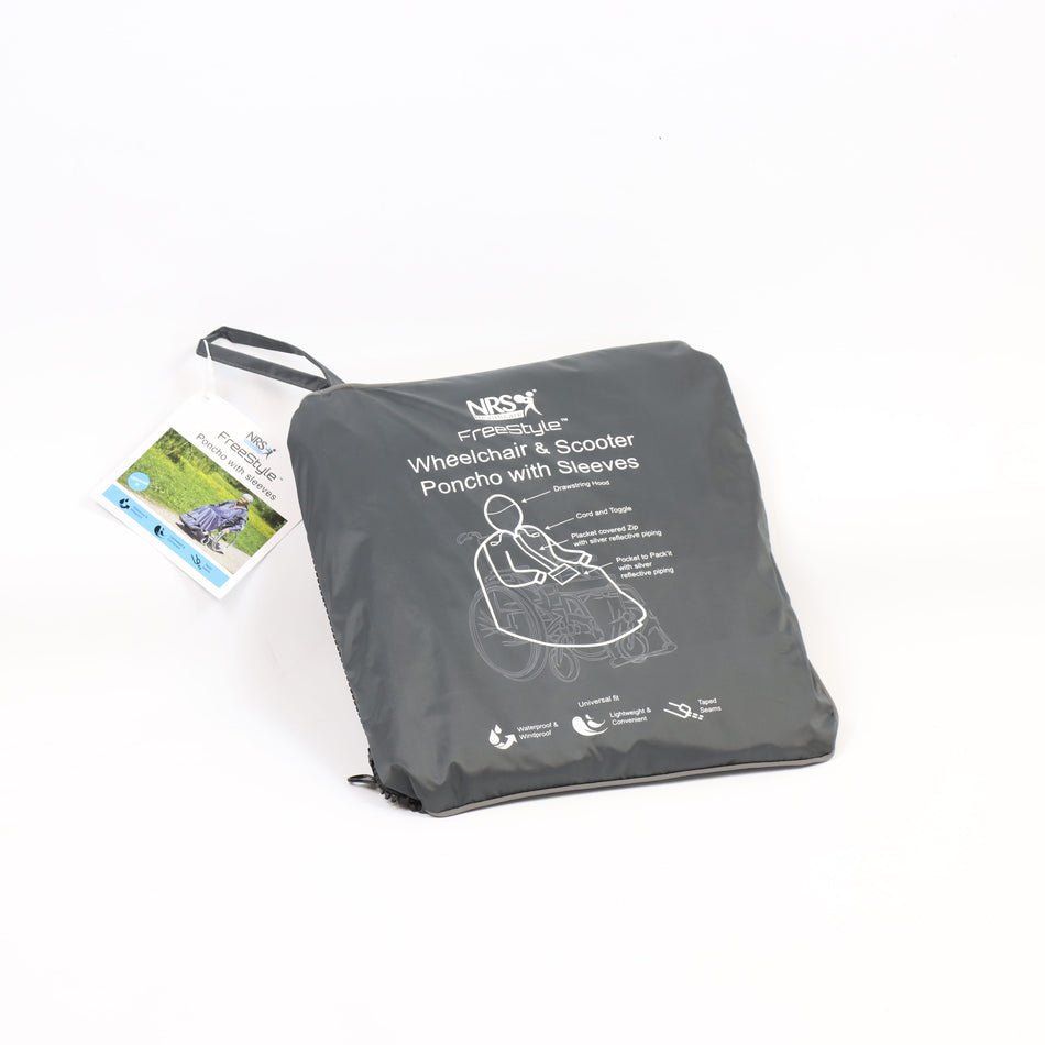 Close-up of a feature of NRS Freestyle Sleeved Mobility Scooter Poncho.
