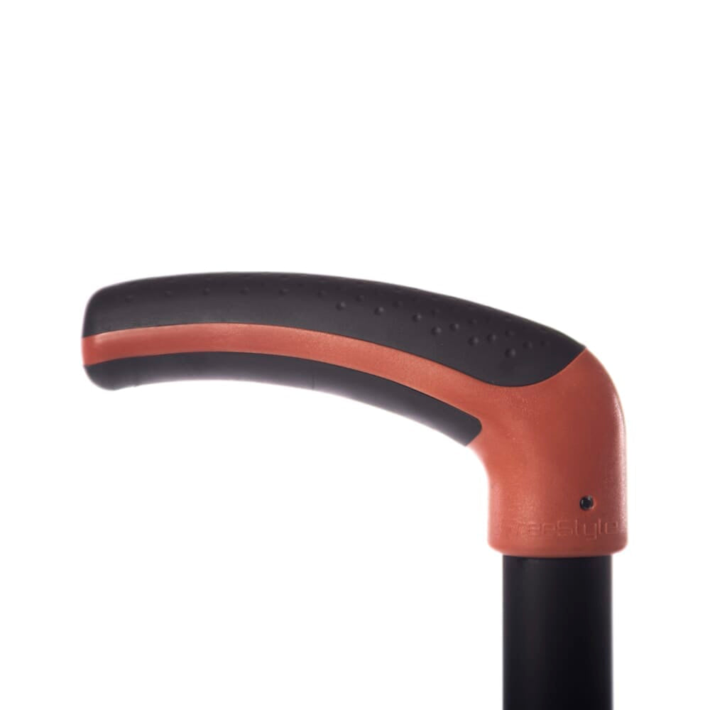 Close-up of the ferrule or base of NRS Freestyle Walking Stick walking stick, showing the non-slip tip.