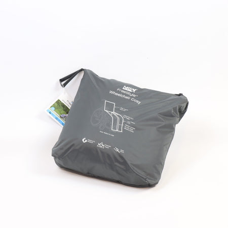 Close-up of a feature of NRS Freestyle Wheelchair Cosy.