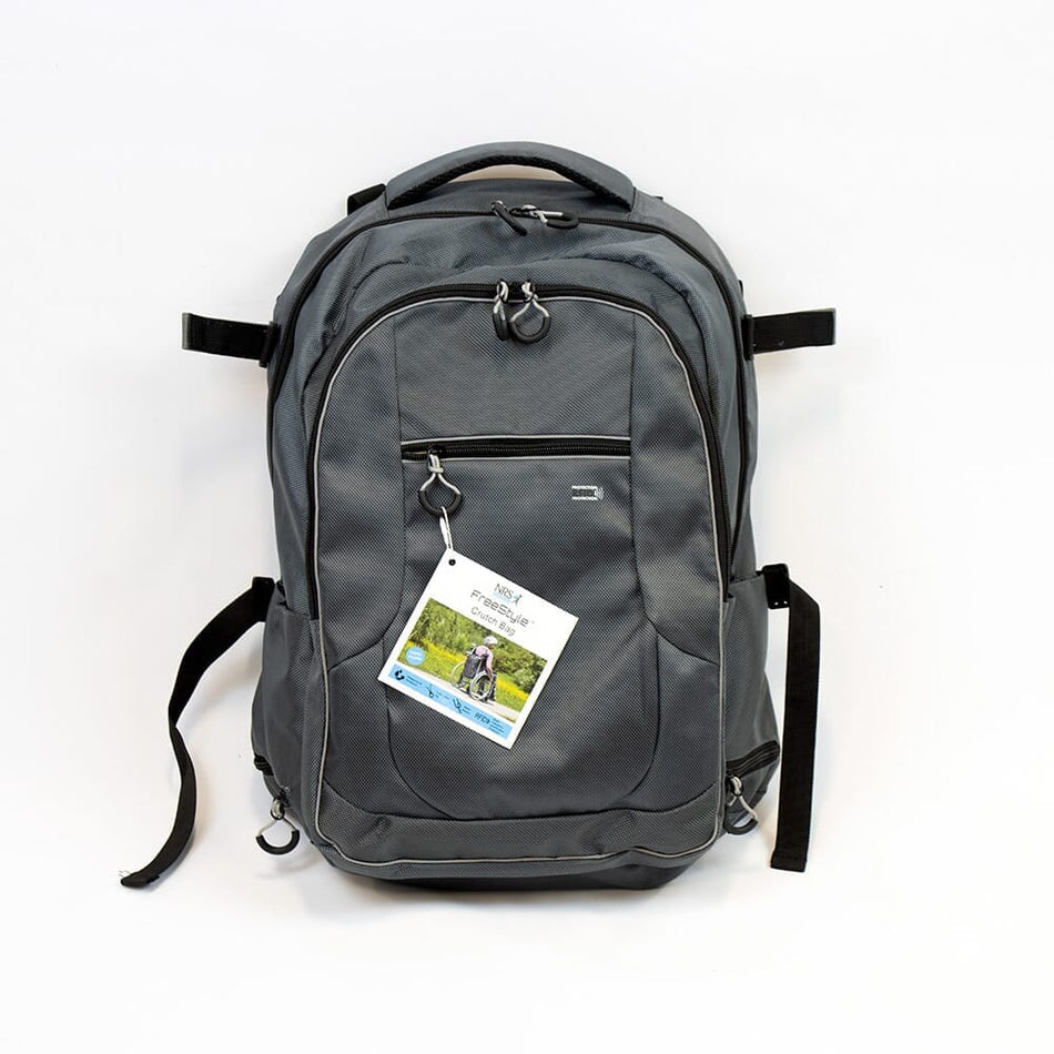 NRS Freestyle Wheelchair Crutch Bag: pair of crutches side by side on a plain background, showing left and right crutches together.