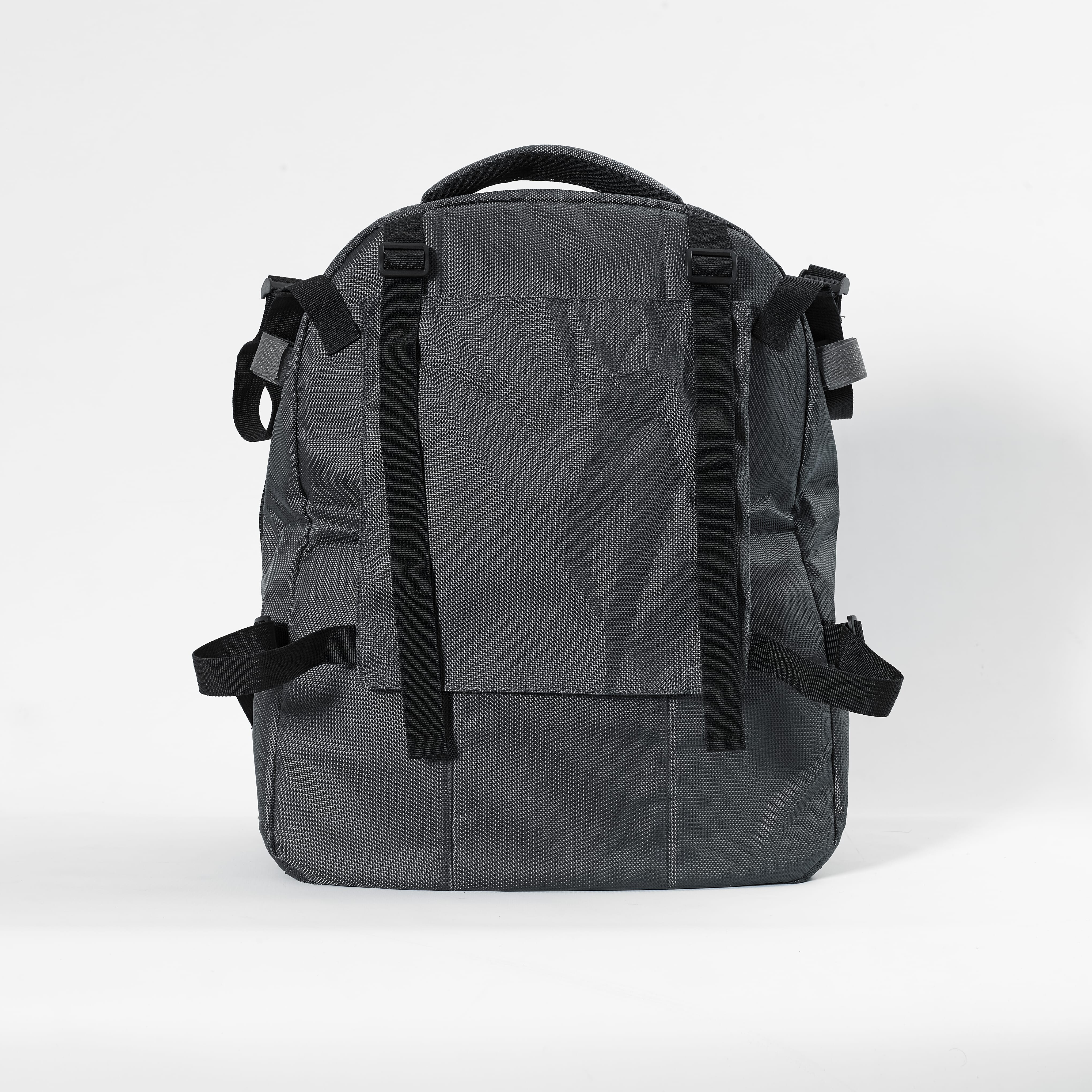 NRS Freestyle Wheelchair Crutch Bag: detail shot of the height-adjustable shaft with holes and locking pin.