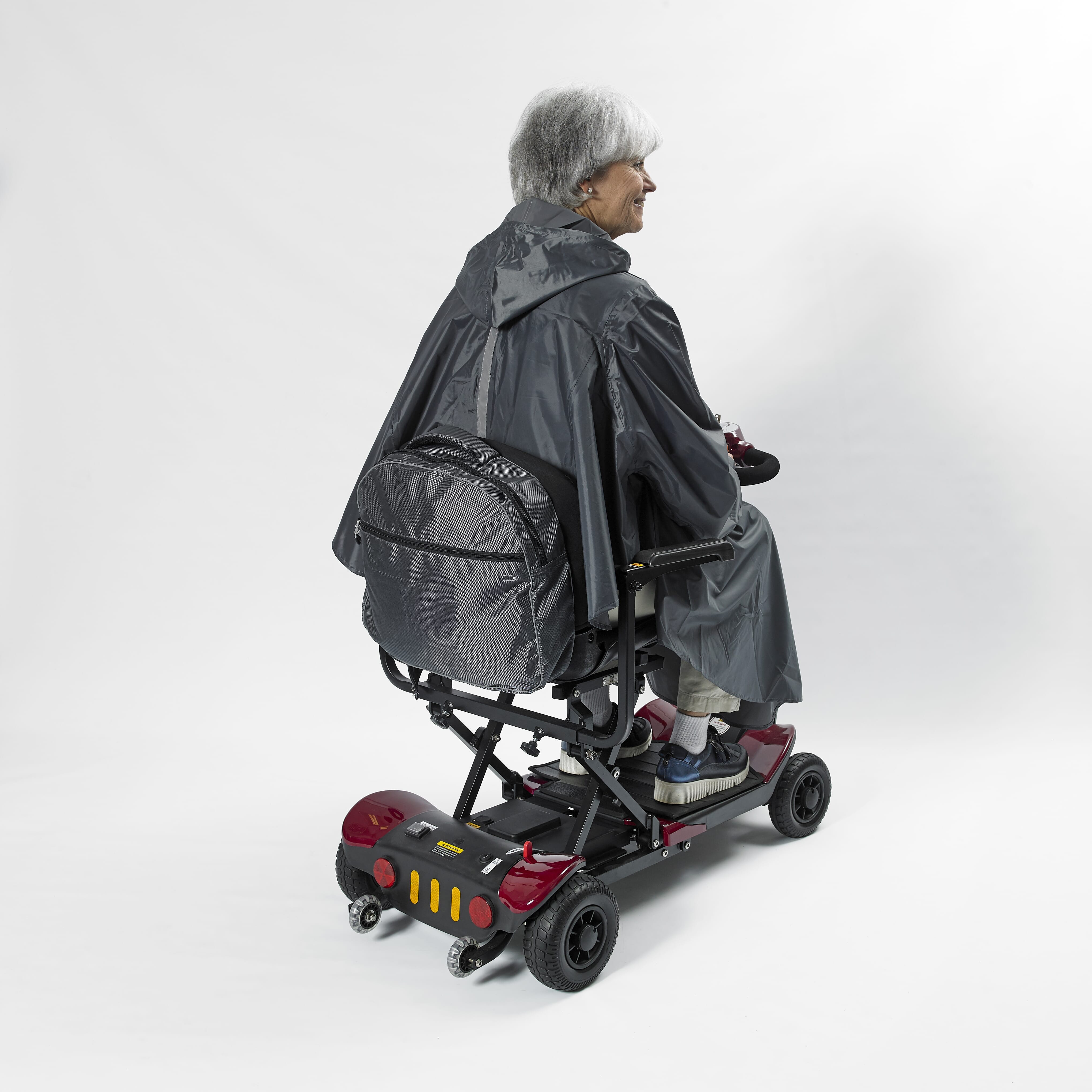 NRS Freestyle Wheelchair Dropover Bag with the top open, showing the interior space for carrying personal belongings.