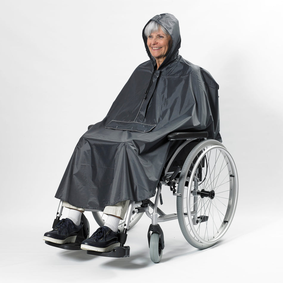 Alternative view of NRS Freestyle Wheelchair Poncho, showing different angle or usage.