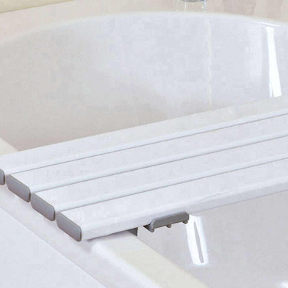 Close-up of the textured, slip-resistant surface or drainage holes on NRS Healthcare Slatted Bath Board bath board.