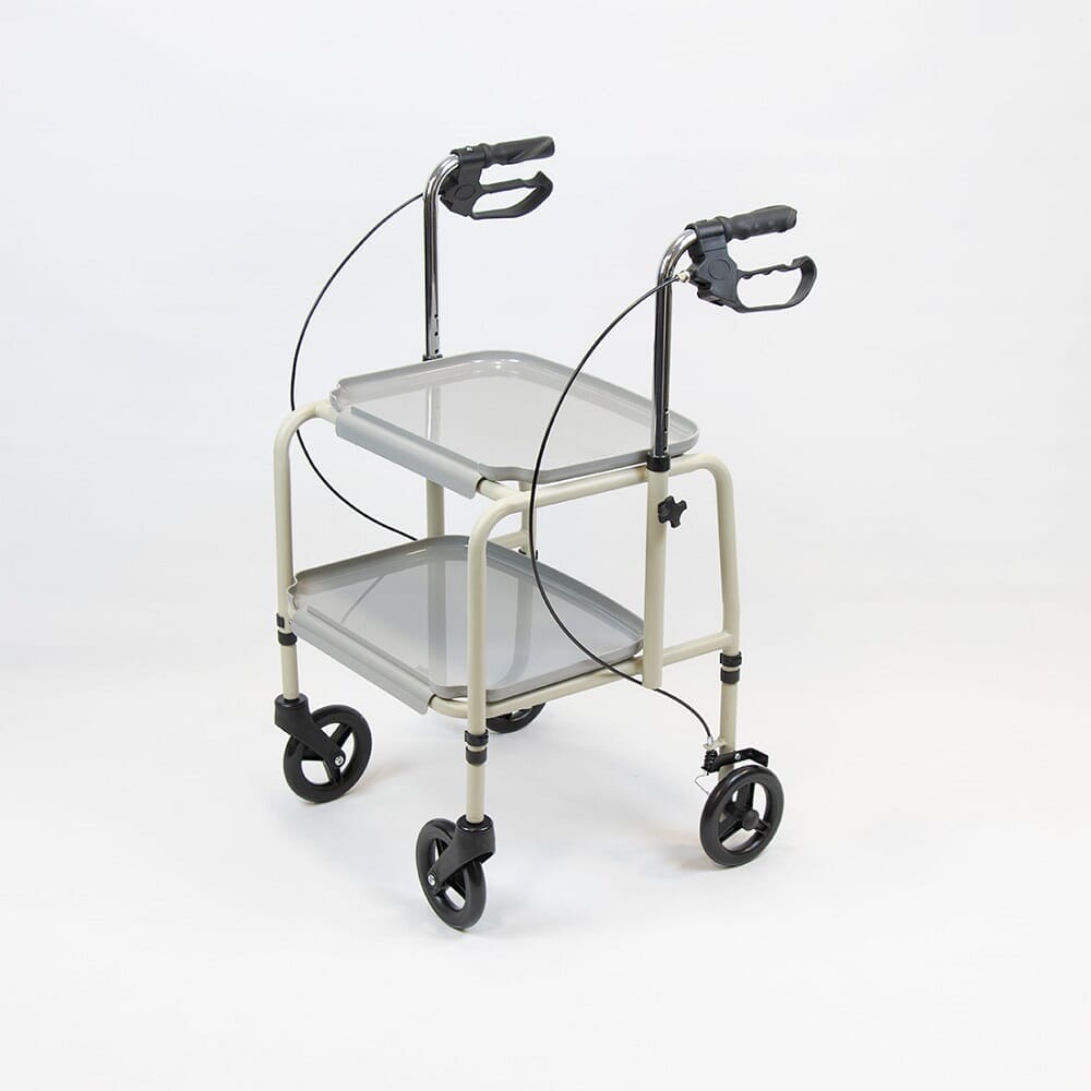 Close-up of a feature of NRS Home Helper Braked Trolley.