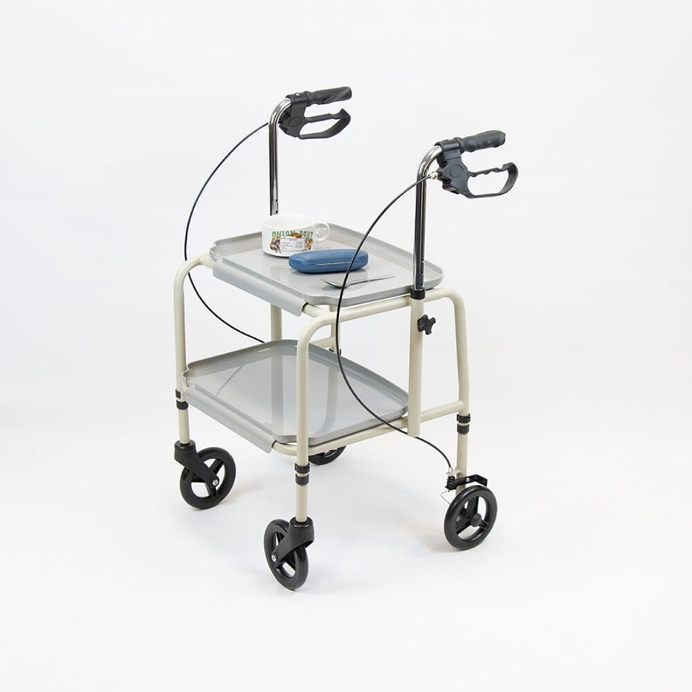 Lifestyle image of NRS Home Helper Braked Trolley being used in a real-life setting.