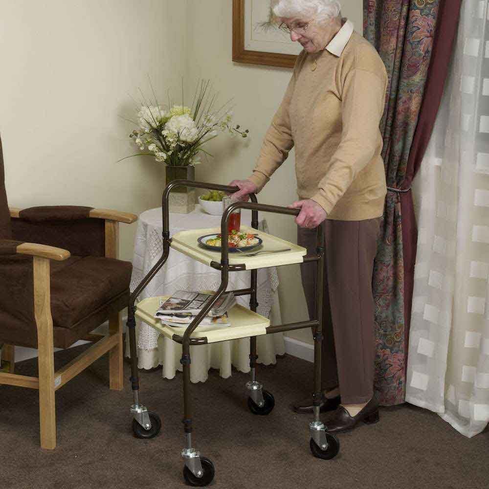 Close-up of a feature of NRS Home Helper Wheeled Trolley.