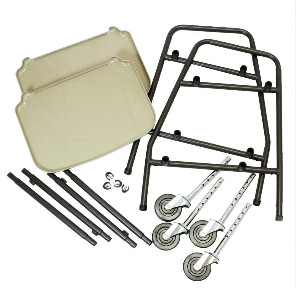 Diagram or packaging of NRS Home Helper Wheeled Trolley highlighting dimensions or features.