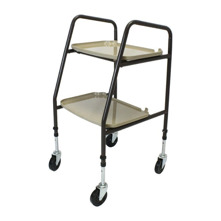 Diagram or packaging of NRS Home Helper Wheeled Trolley highlighting dimensions or features.