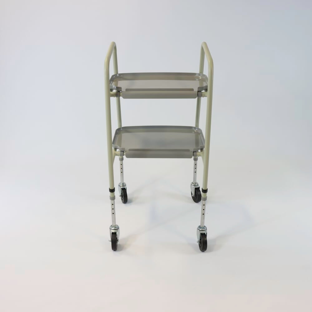 Diagram or packaging of NRS Home Helper Wheeled Trolley highlighting dimensions or features.