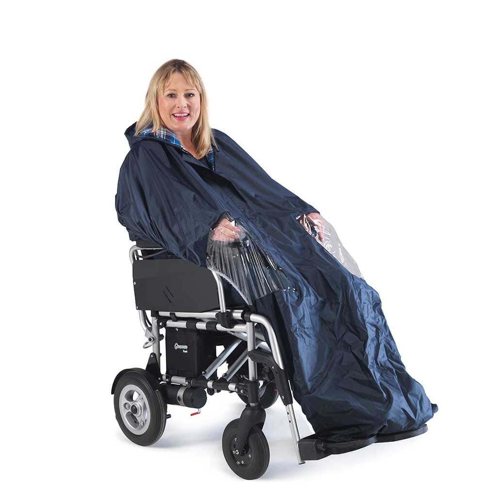 Image of NRS Lined Electric Wheelchair Cape on a plain background.