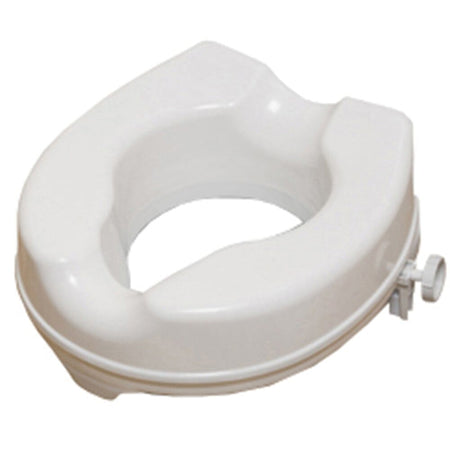 Image of NRS Linton Plus Raised Toilet Seat on a plain background.