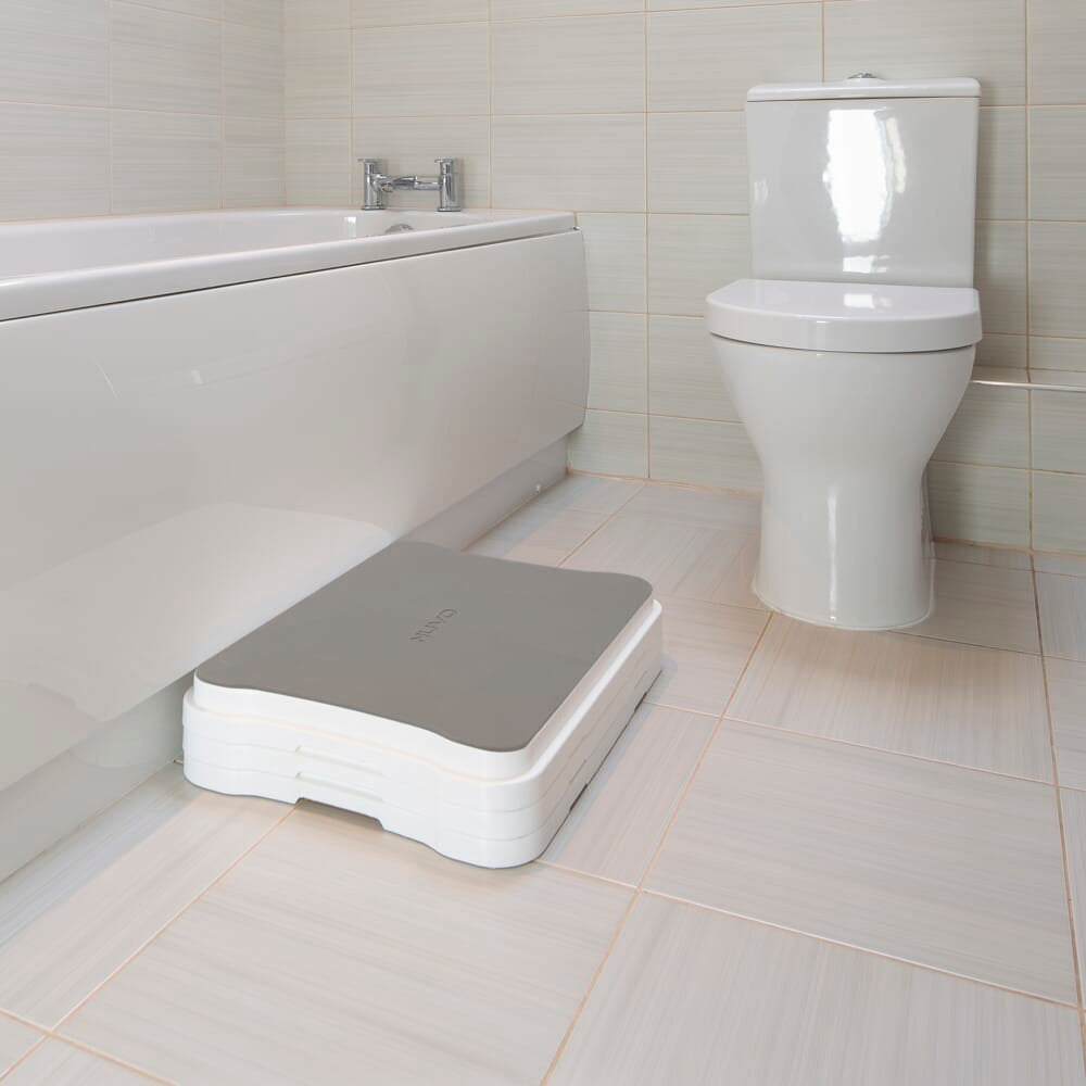 Alternative view of NRS NUVO Adjustable Bath Step, showing different angle or usage.