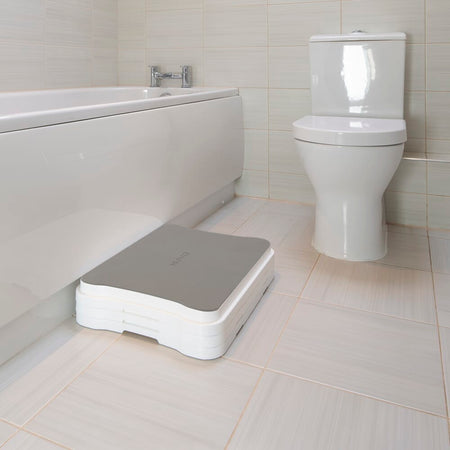Alternative view of NRS NUVO Adjustable Bath Step, showing different angle or usage.