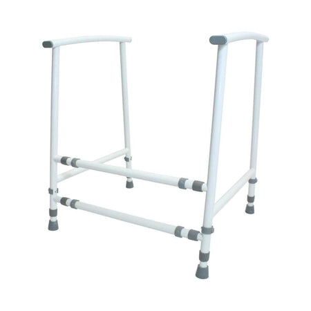 Alternative view of NRS Nuvo Adult Toilet Frame, showing different angle or usage.