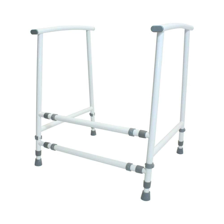 Alternative view of NRS Nuvo Adult Toilet Frame, showing different angle or usage.