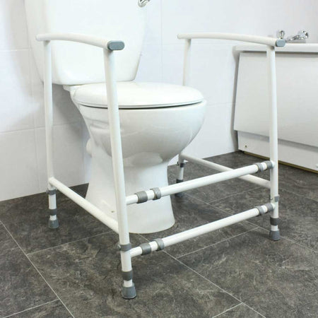 Close-up of a feature of NRS Nuvo Adult Toilet Frame.