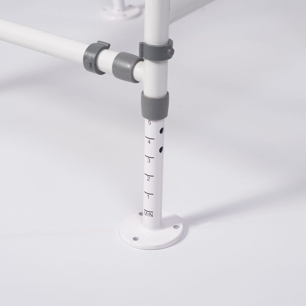 Alternative view of NRS Nuvo Toilet Frame-Floor Fixing Kit, showing different angle or usage.