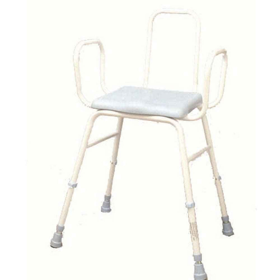 Image of NRS PU Moulded Perching Stool with Arms Back on a plain background.