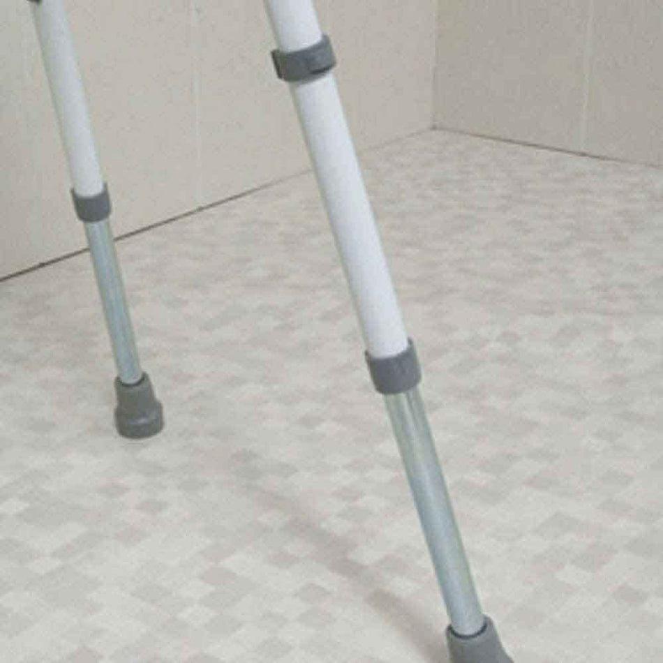 Alternative view of NRS PU Moulded Perching Stool with Arms, showing different angle or usage.