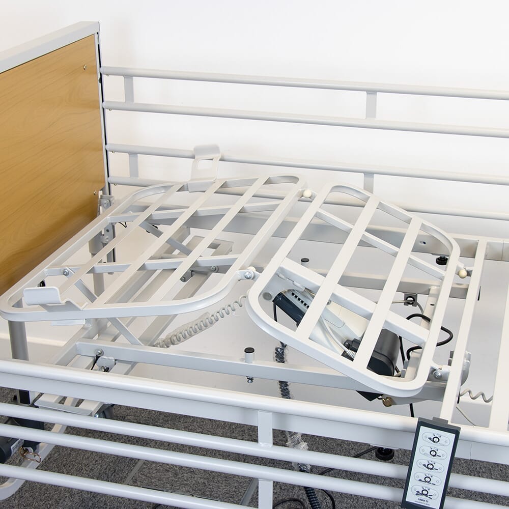 Diagram or packaging of NRS Profiling Bed highlighting dimensions or features.