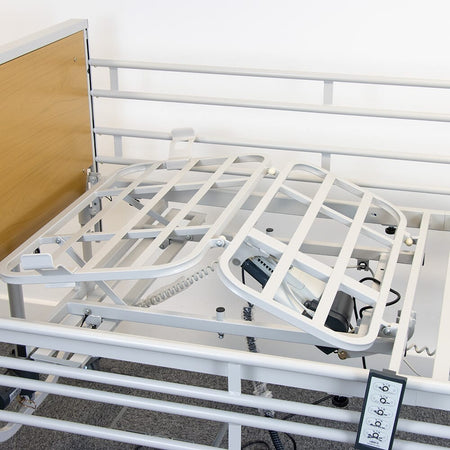 Diagram or packaging of NRS Profiling Bed highlighting dimensions or features.