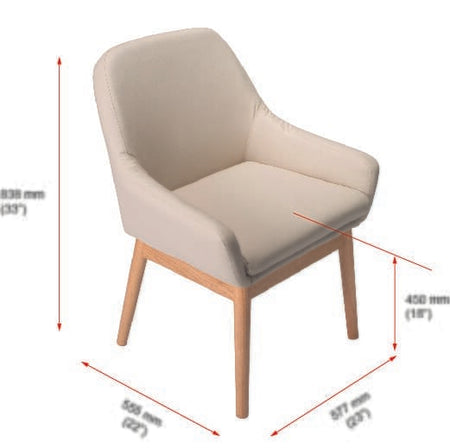 Close-up of NRS Sanctuary Commode seat ring and supportive arms, showing comfort and stability.
