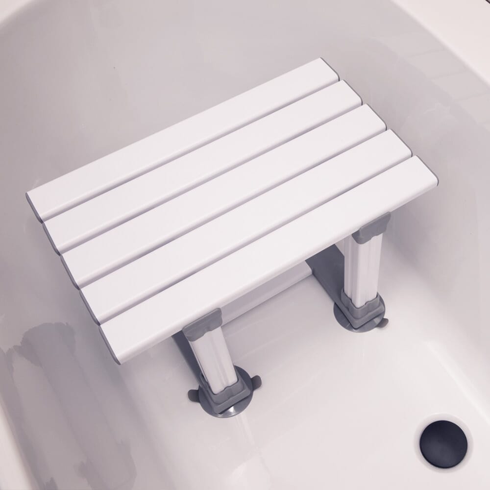 Alternative view of NRS Slatted Bath Seat, showing different angle or usage.