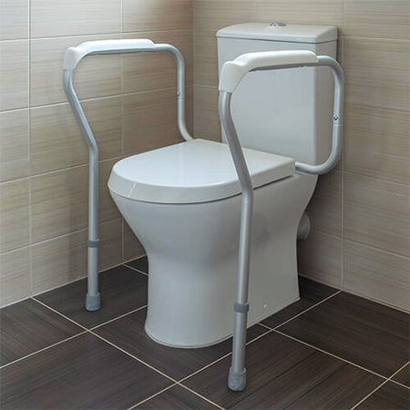 Image of NRS Toilet Surround Safety Rail on a plain background.