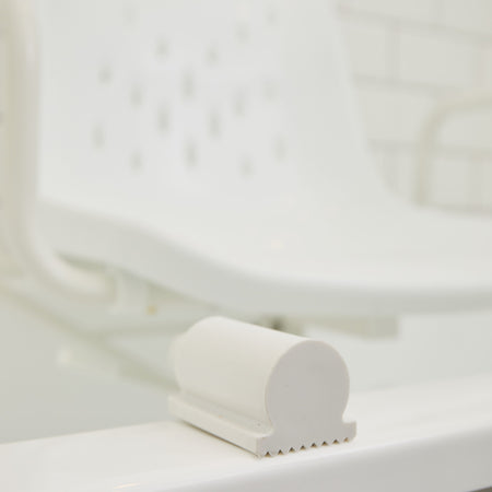 Lifestyle image of NRS Width Adjustable Swivel Bath Seat being used in a real-life setting.