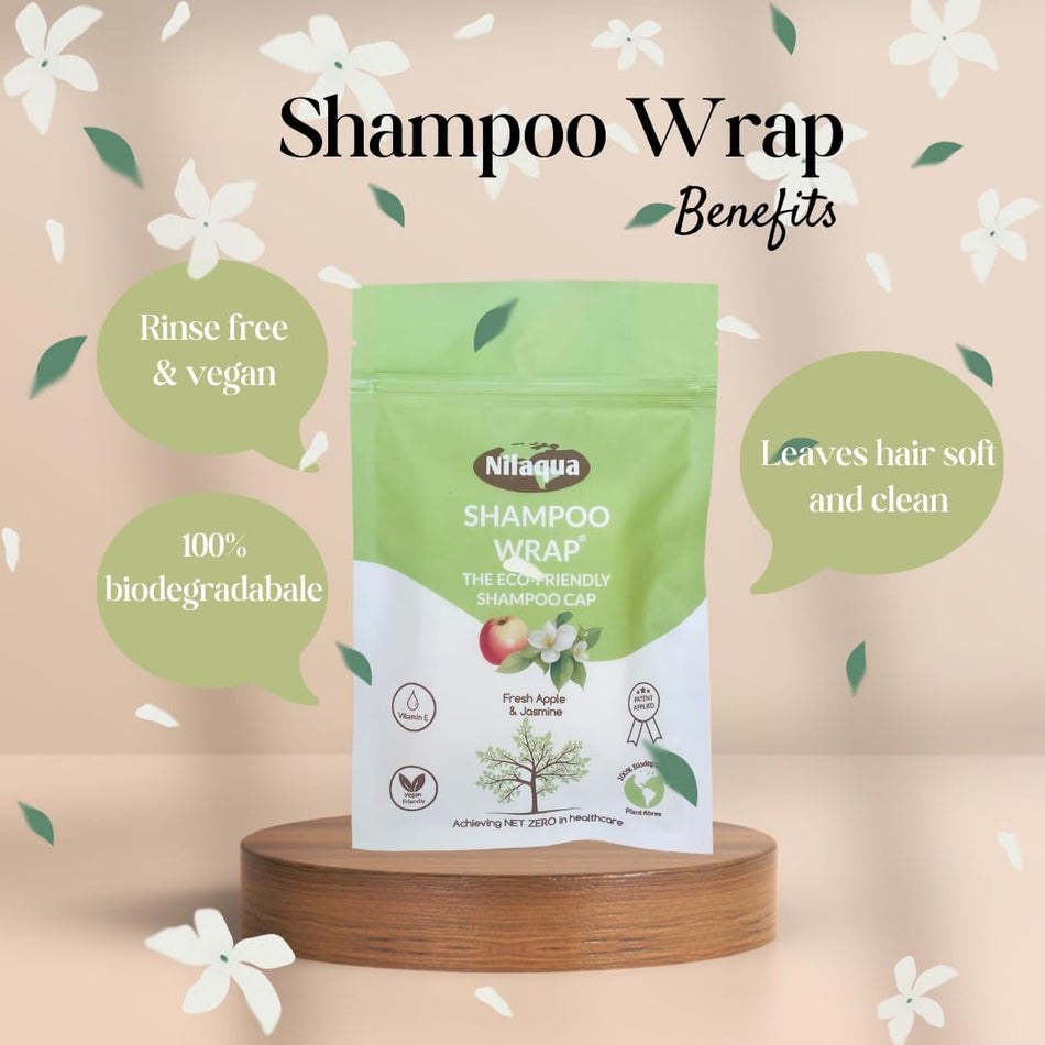 Nilaqua Eco Shampoo Cap Case of 24 - Apple & Jasmine