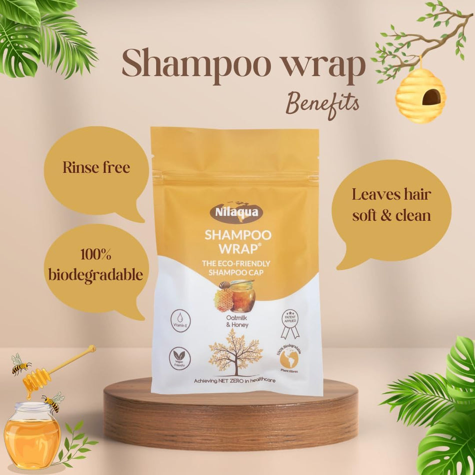 Nilaqua Eco Shampoo Cap - Oatmilk & Honey