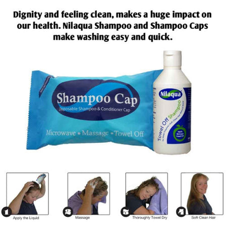 Alternative view of Nilaqua Shampoo Cap, showing different angle or usage.