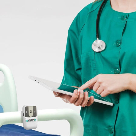 Close-up of a feature of Nutrix Wireless Alert with Bed Mat.