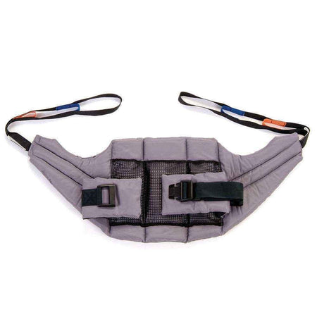 Full view of OXFORD Stand Aid Sling mobile hoist on a plain background, showing the wheeled base, upright mast and sling attachment.