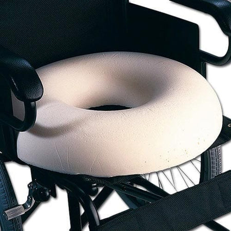 Original Ring Cushion cushion on a seat or chair, demonstrating added comfort and pressure relief.