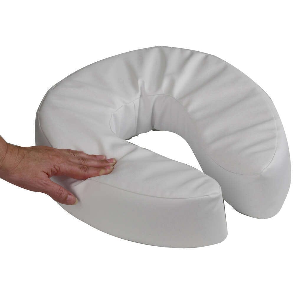Image of Padded Raised Toilet Seat on a plain background.