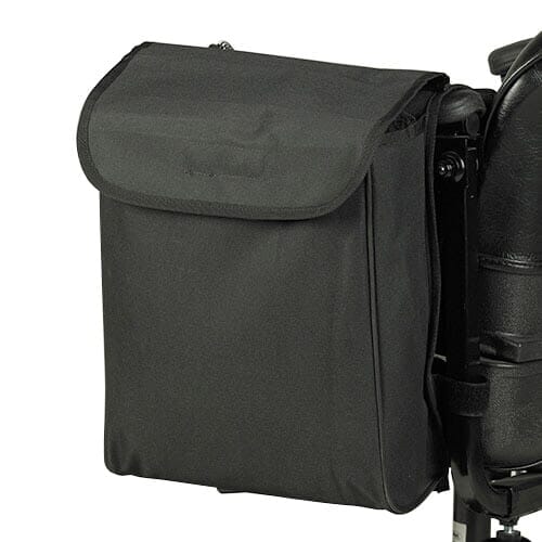 Full view of Pannier Wheelchair Bag bag on a plain background, showing its shape and carrying handles.